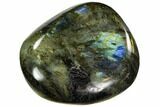 Flashy, Polished Labradorite Pebble - Madagascar #105934-1